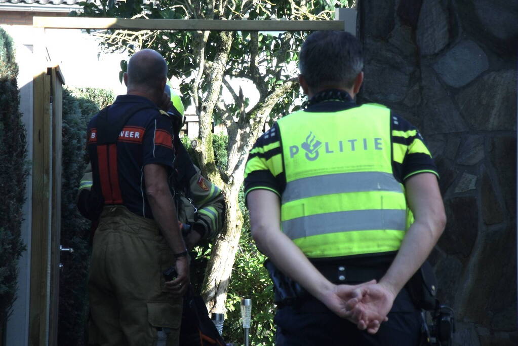 Brand in keuken van bungalow