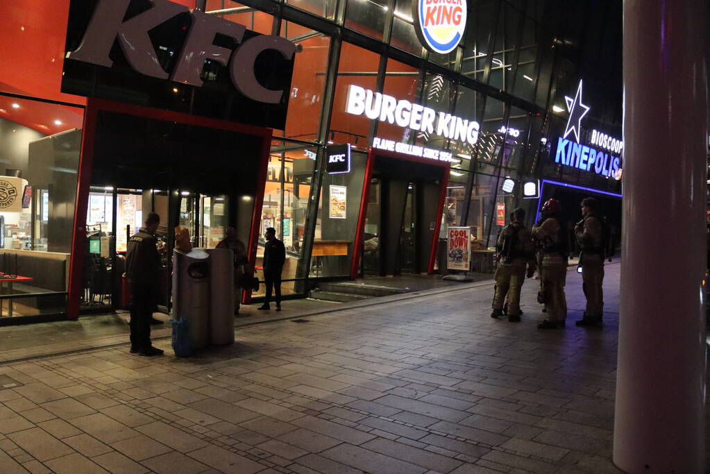 KFC ontruimd na gaslucht