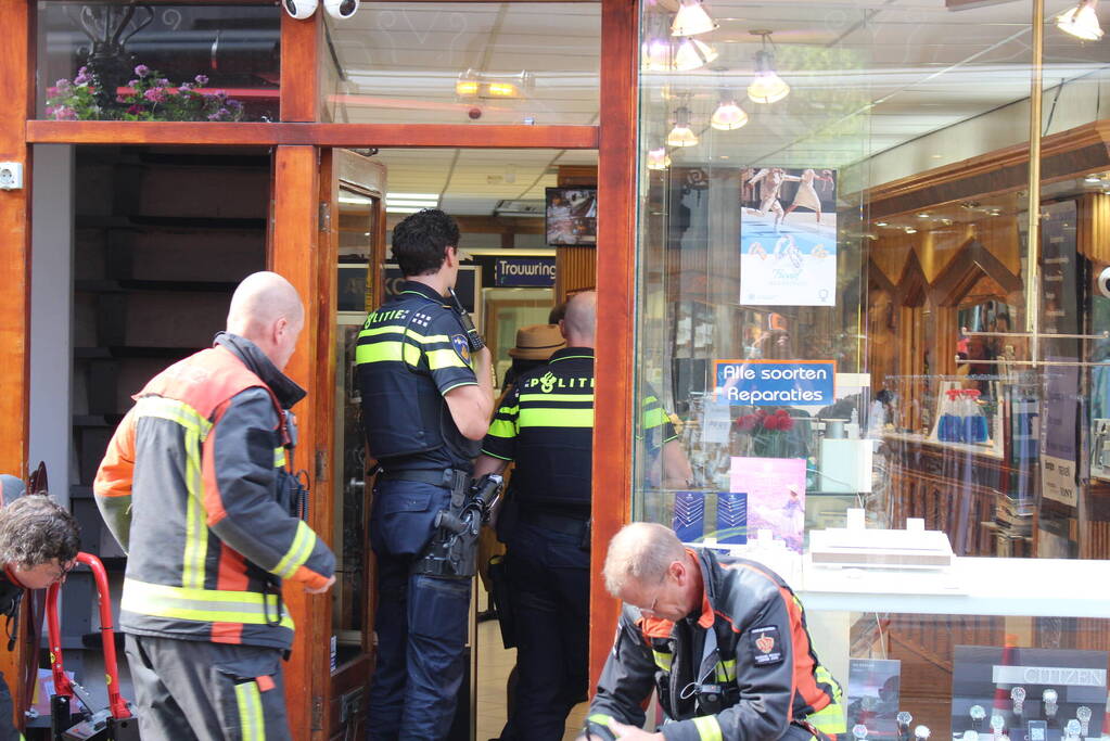 Brand in juwelier blijkt mistgenerator