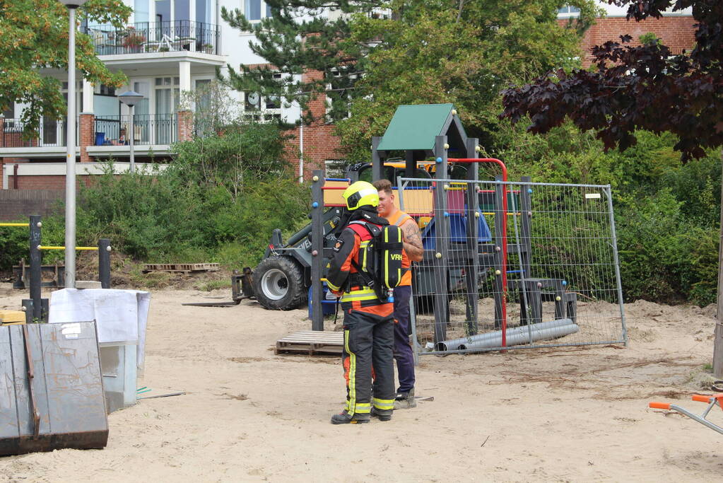 Gasleiding geraakt bij rioolwerkzaamheden