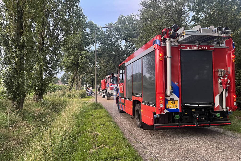 Brand in tuin snel onder controle