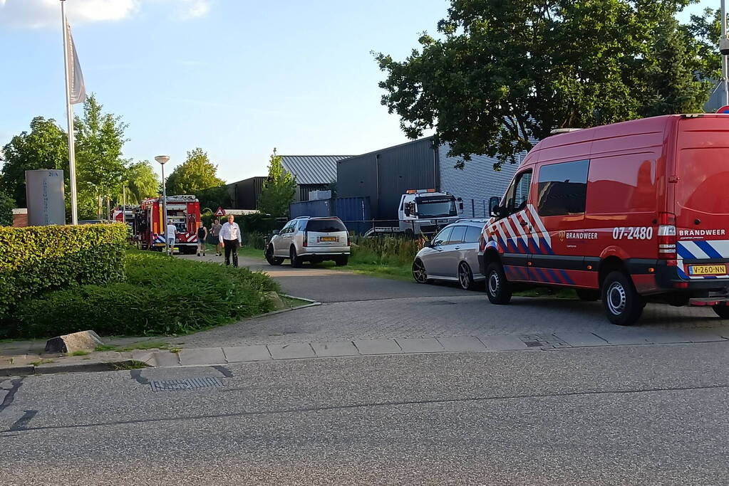 Grote brand bij autogarage