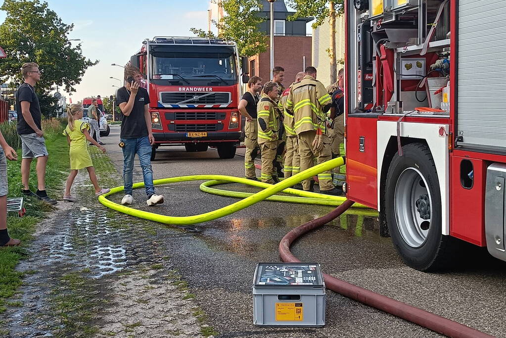 Grote brand bij autogarage