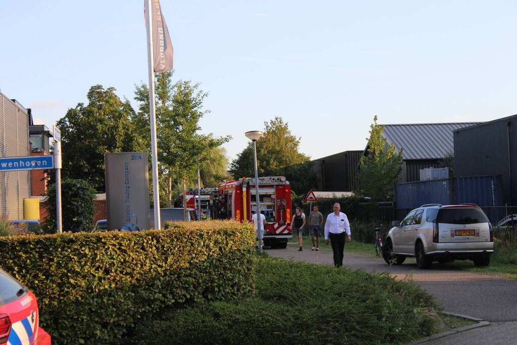 Grote brand bij autogarage
