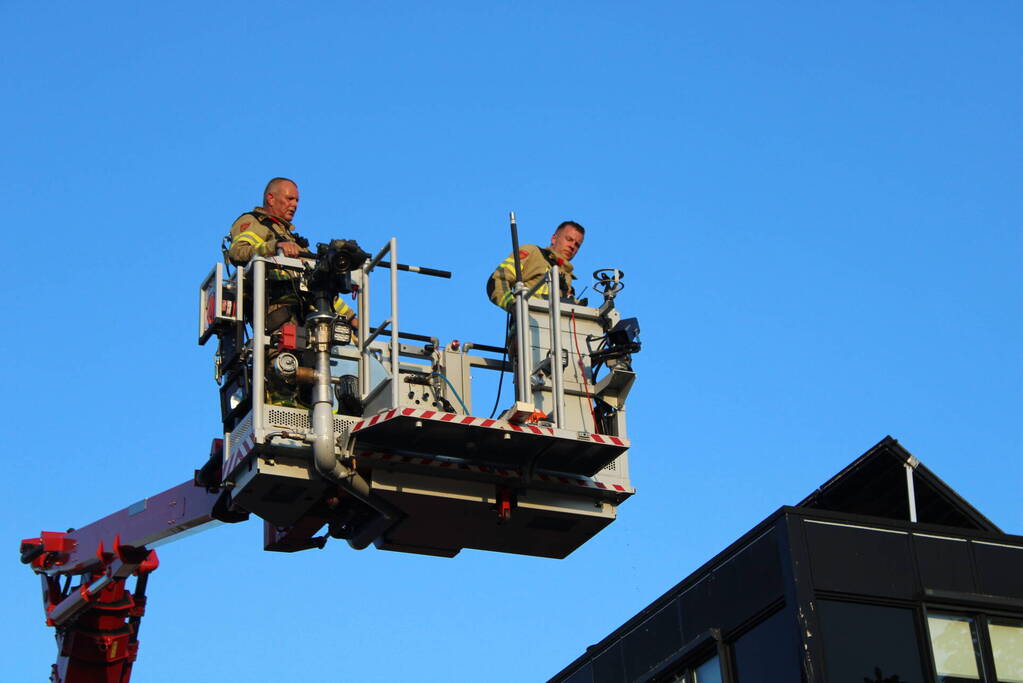 Grote brand bij autogarage
