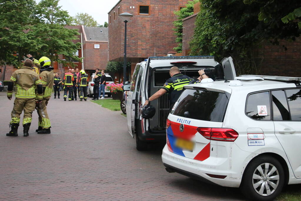 Politie overmeesterd verward persoon