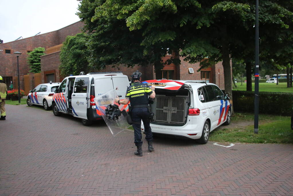 Politie overmeesterd verward persoon