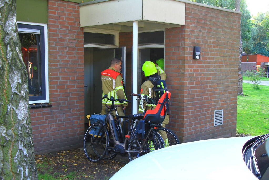 Brandweer verricht metingen in vakantiewoning