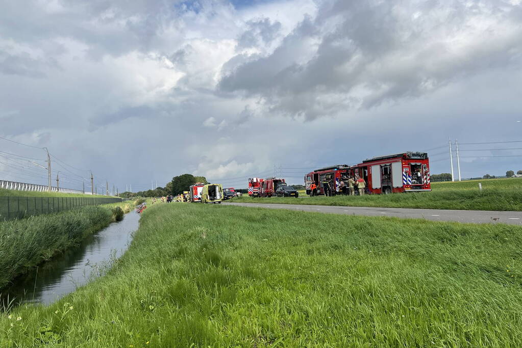 Automobilist belandt in sloot
