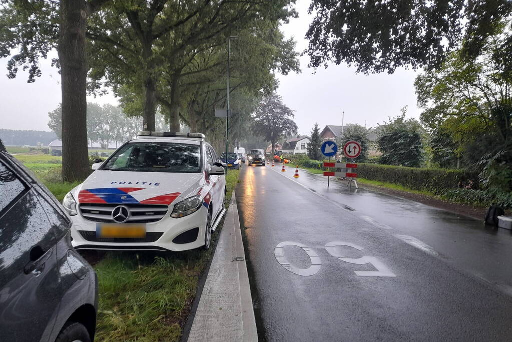 Verkeersregelaar aangereden bij wegwerkzaamheden