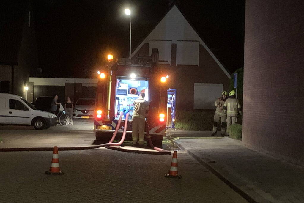 Auto beschadigd na brand