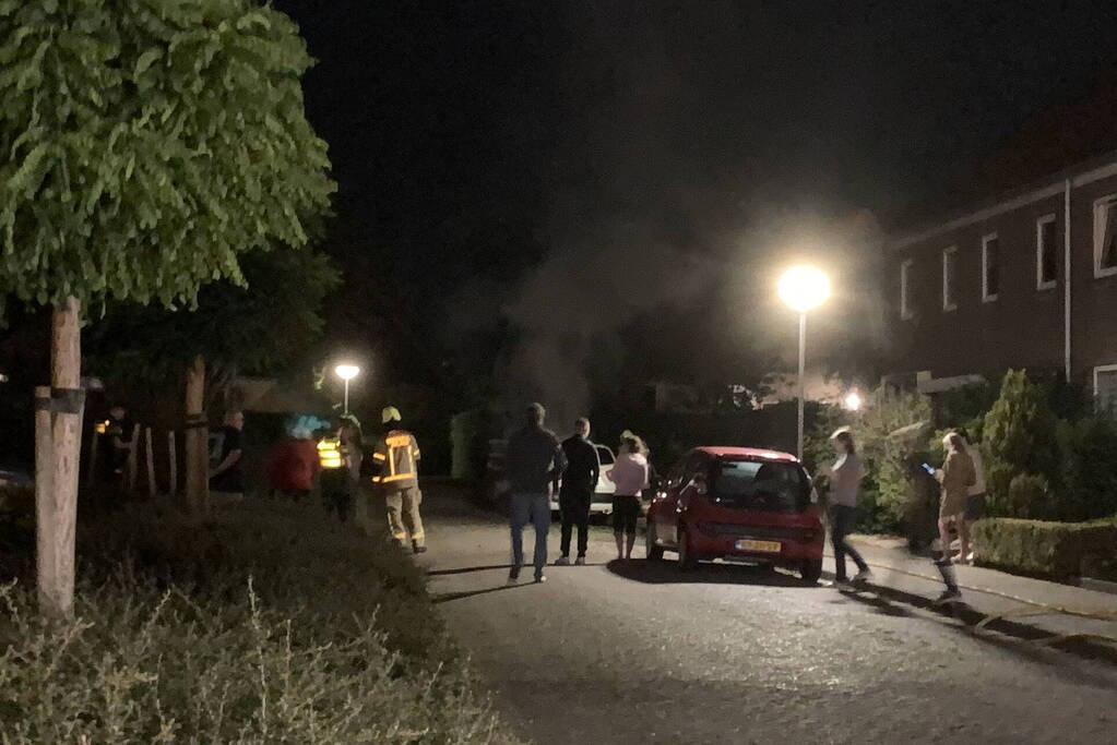 Auto beschadigd na brand