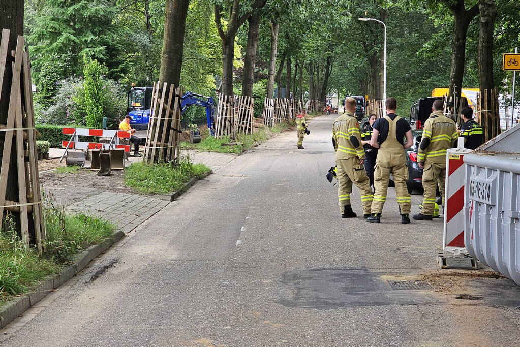 Gaslekkage door graafwerkzaamheden