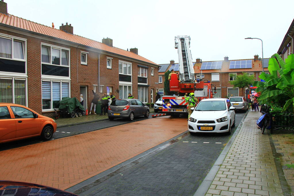 Rookontwikkeling bij brand in woning