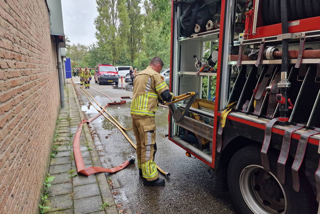 Grote brand in sportgebouw