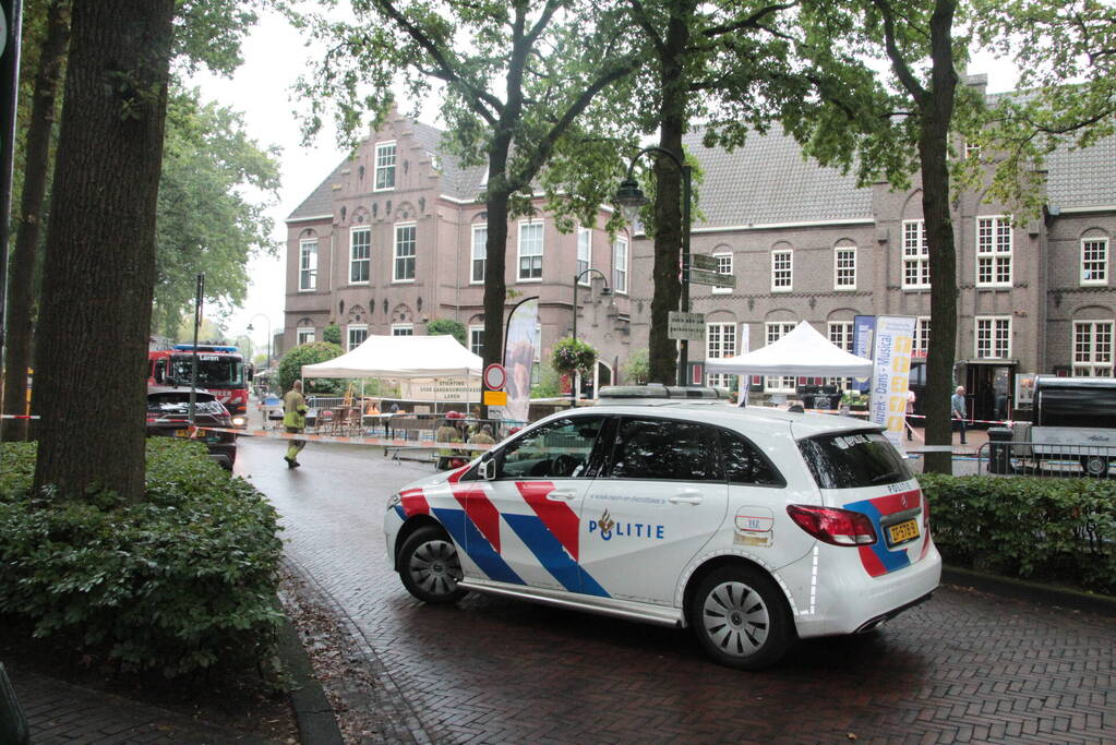 Gaslekkage bij opbouw evenement