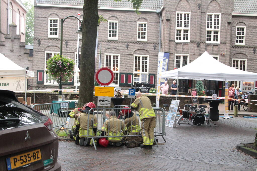 Gaslekkage bij opbouw evenement