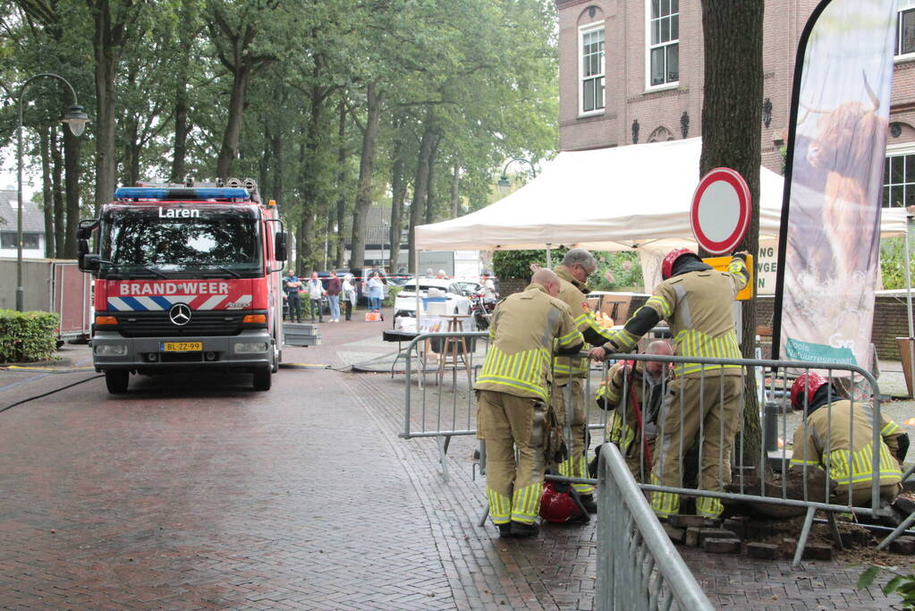 Gaslekkage bij opbouw evenement
