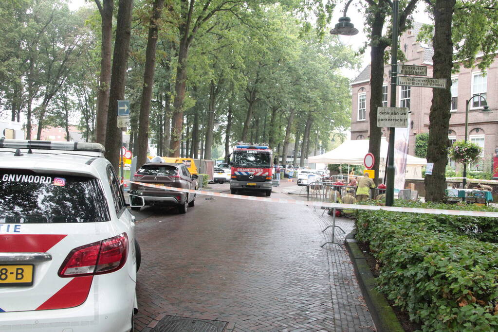 Gaslekkage bij opbouw evenement