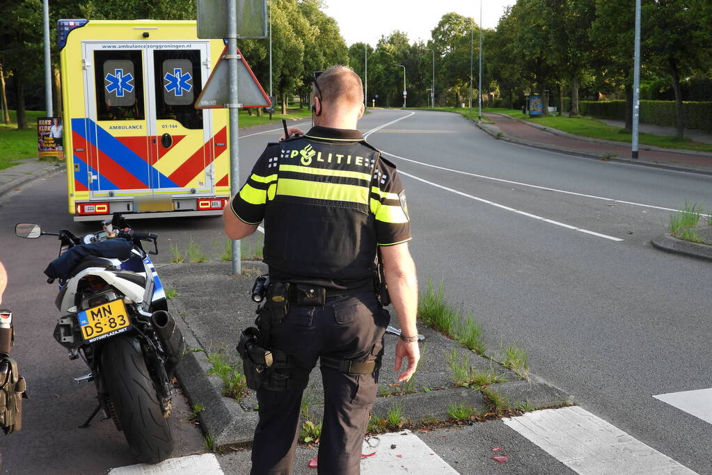 Motorrijder gewond bij botsing