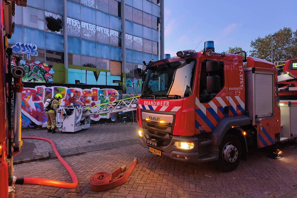 Grote brand in leegstaande school