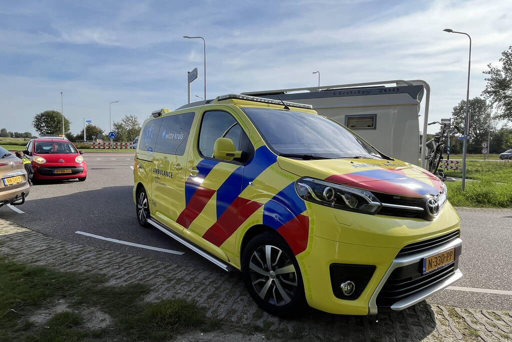 Fietser gewond bij botsing met automobilist