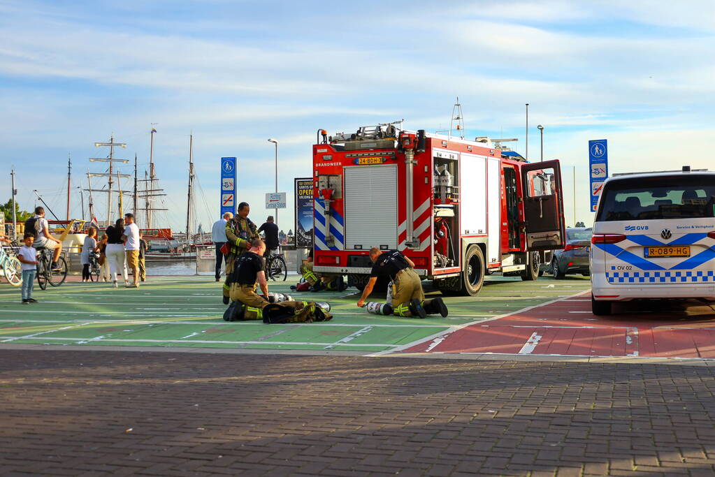 Brand in accuruimte van veerpont
