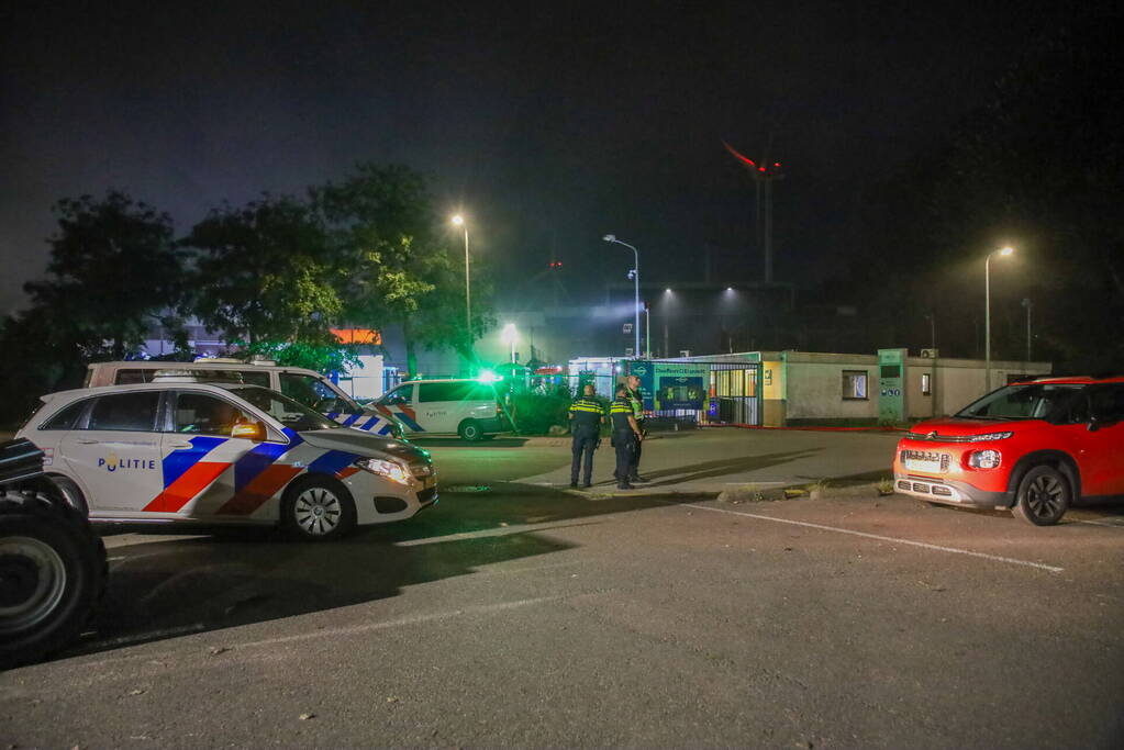 Grote brand bij afvalverwerkingsbedrijf