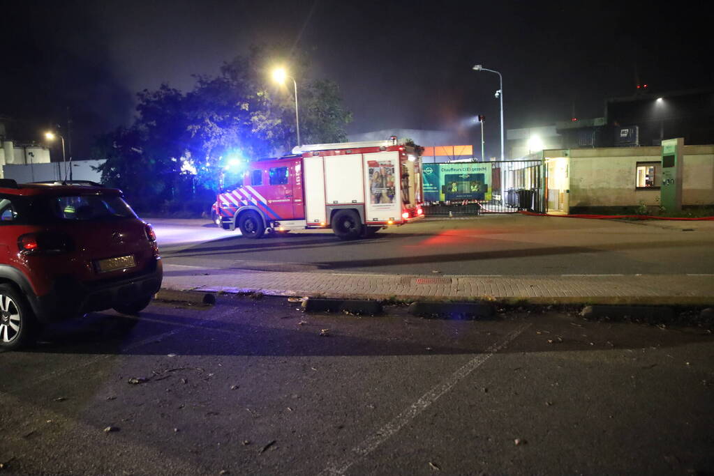 Grote brand bij afvalverwerkingsbedrijf