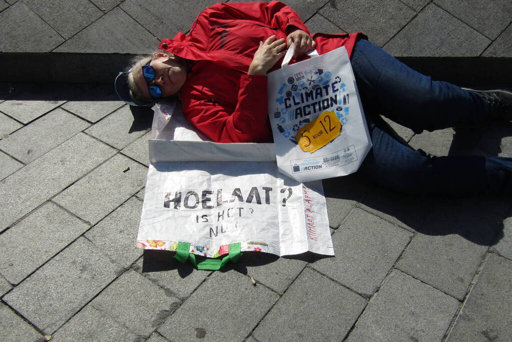 Demonstratie op centraal station