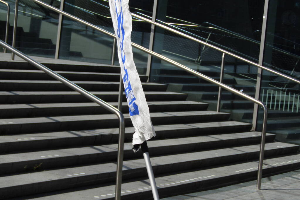 Demonstratie op centraal station