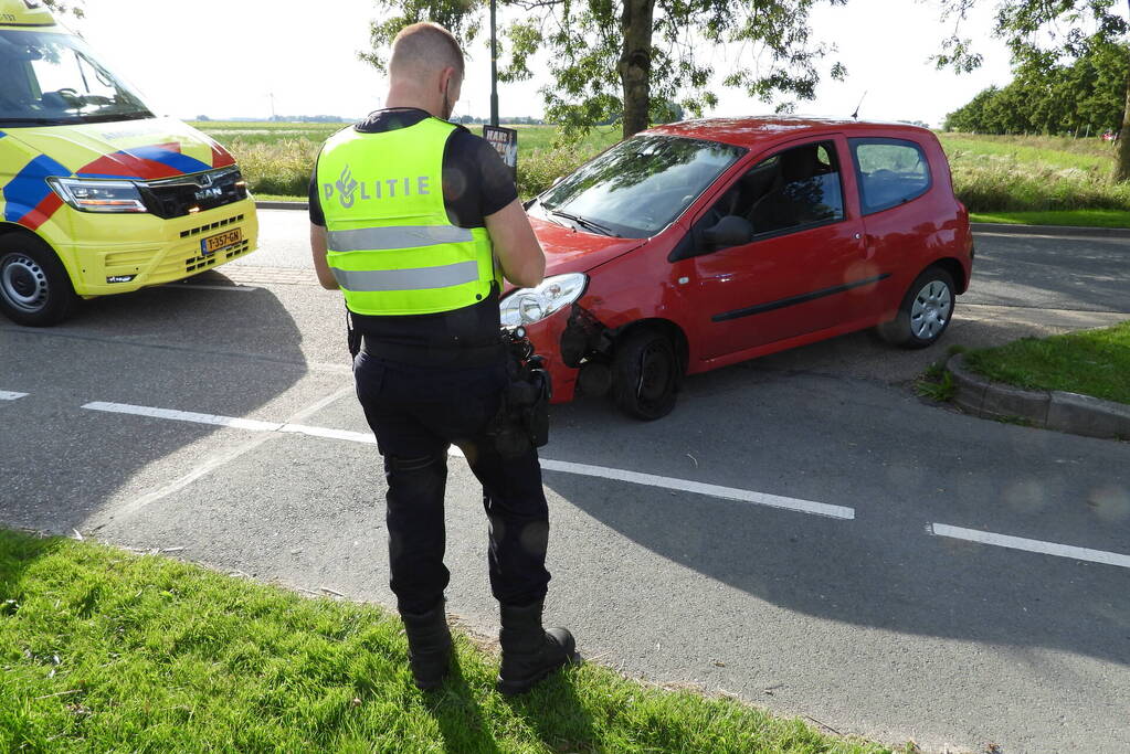 Motorrijder gewond bij botsing met automobilist