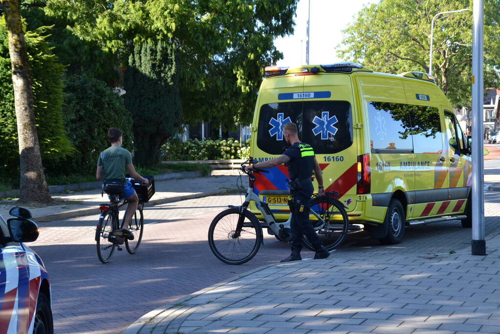 Persoon ten val met elektrische fiets