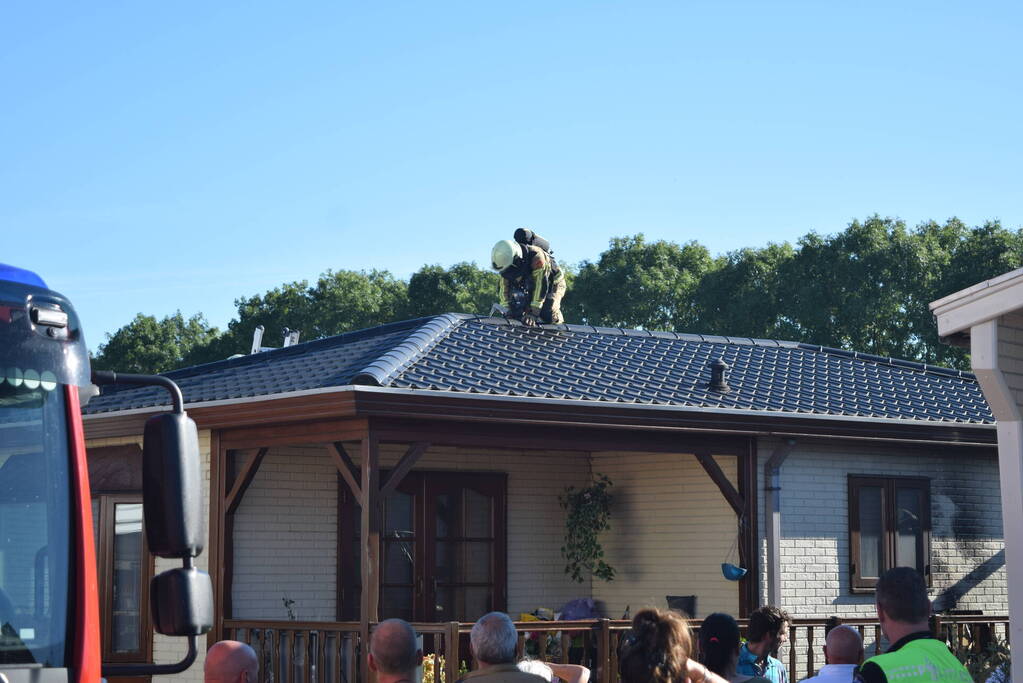 Brand bij woonwagen snel onder controle