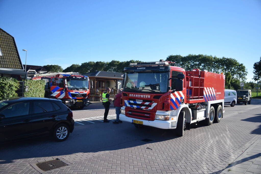 Brand bij woonwagen snel onder controle