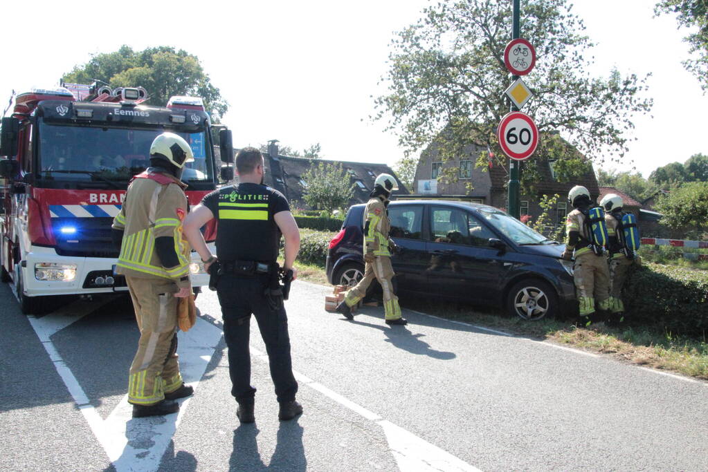 Motor ontploft tijdens achtervolging