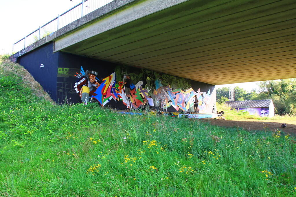 Graffitispuiters trekken veel bekijks