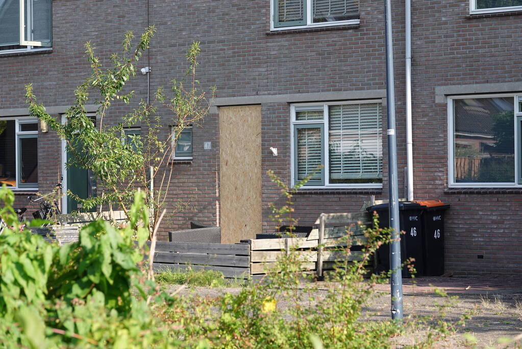 Woning beschadigd door explosie