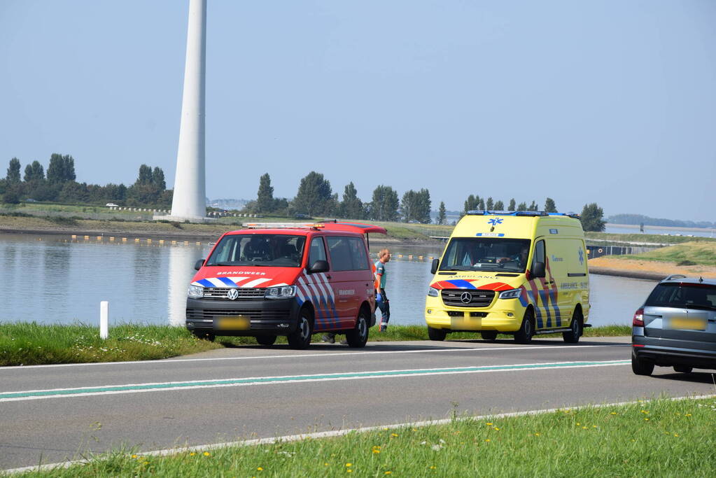 Recreant zorgt voor melding ongeval