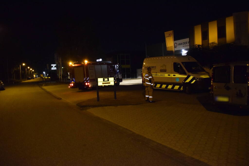 Steenuil vast in schoorsteen