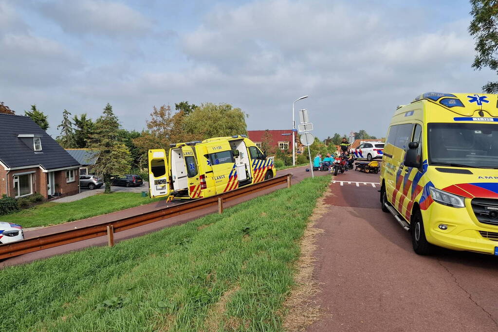 Wielrenner ernstig gewond bij botsing met scooterrijder