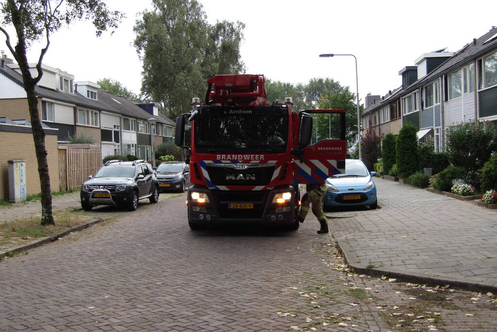 Loshangende tak dreigt te vallen