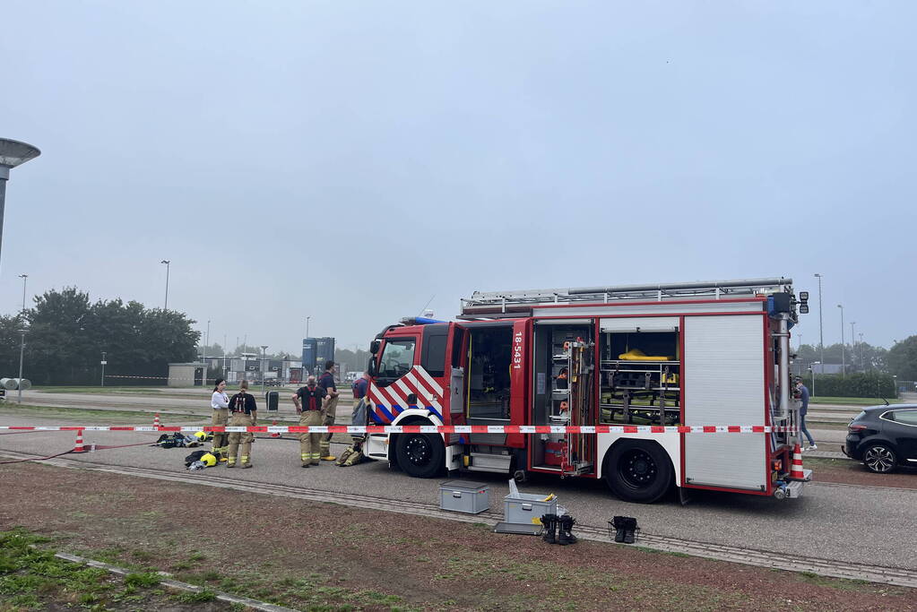 Parkeerplaats afgesloten vanwege onderzoek naar gevaarlijke stoffen