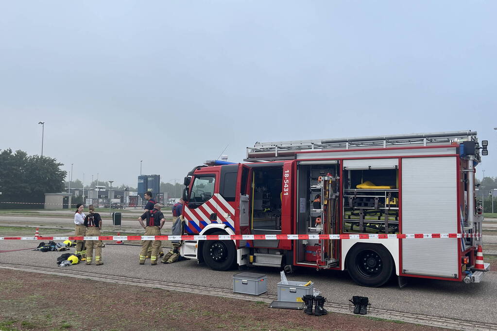 Parkeerplaats afgesloten vanwege onderzoek naar gevaarlijke stoffen