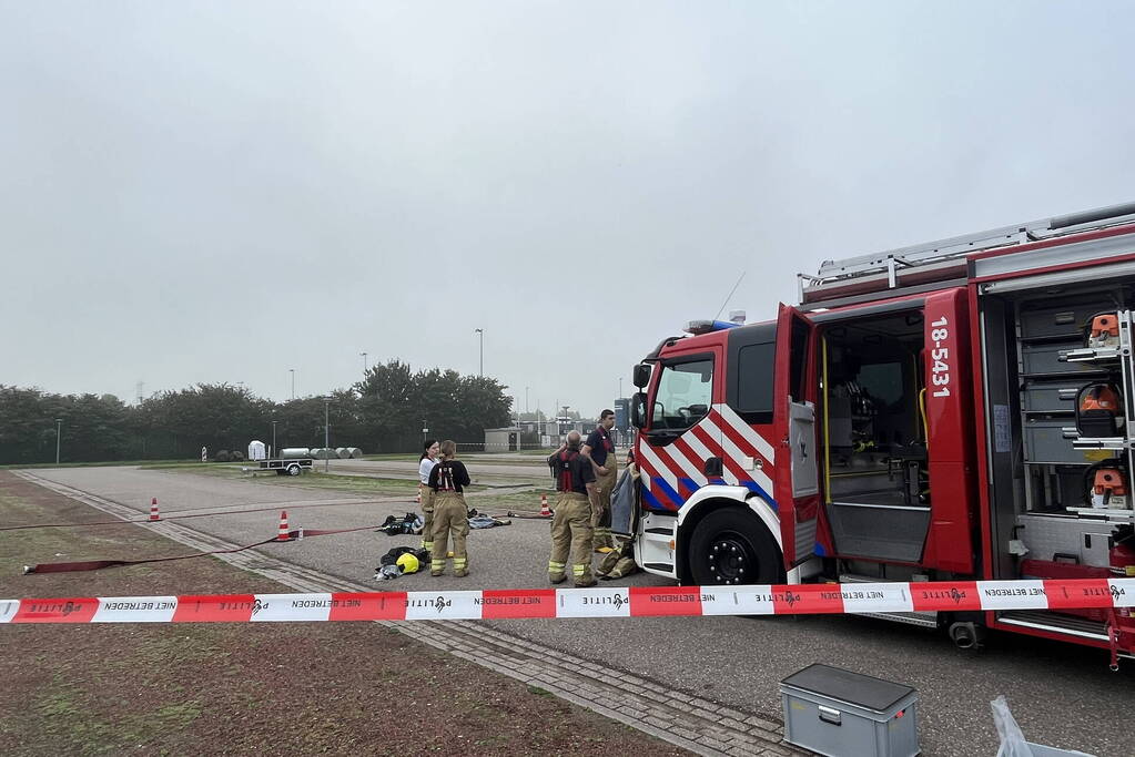 Parkeerplaats afgesloten vanwege onderzoek naar gevaarlijke stoffen
