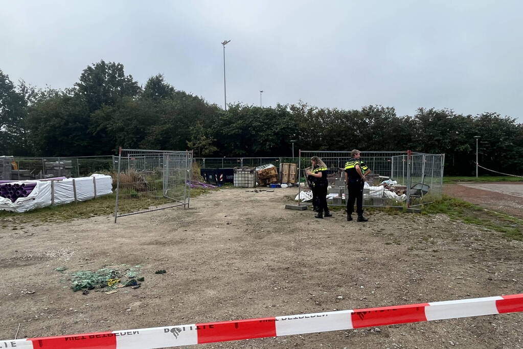 Parkeerplaats afgesloten vanwege onderzoek naar gevaarlijke stoffen