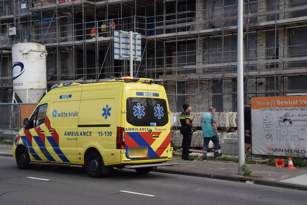 Bouwvakker gewond bij bedrijfsongeval