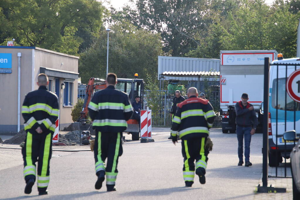 Gaslekkage op bedrijventerrein