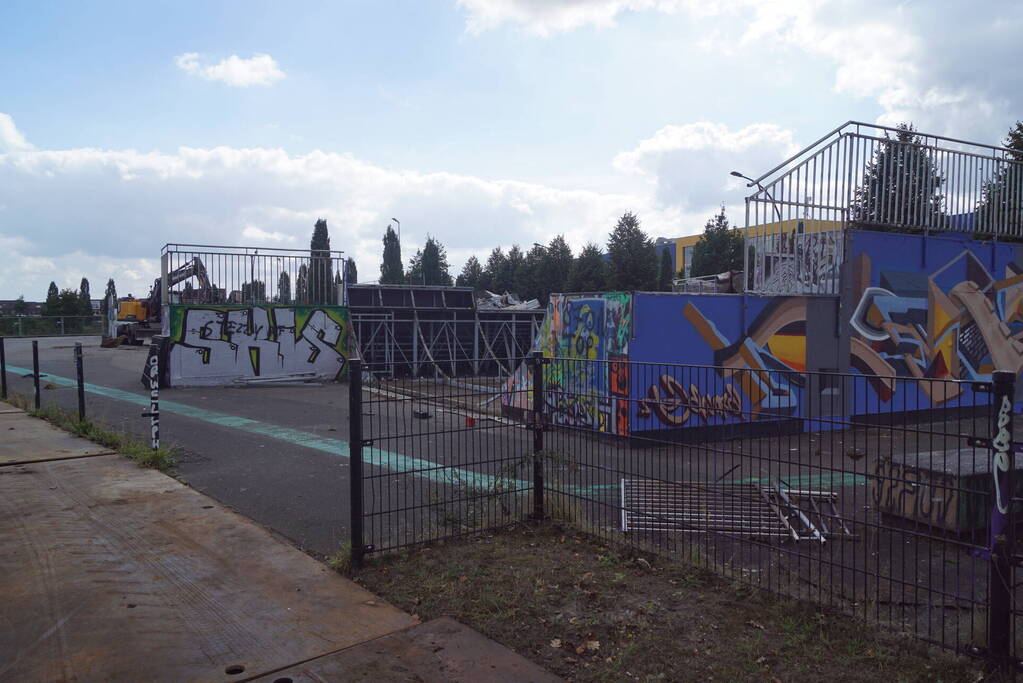 Verwijderen van skatebaan begonnen in Vathorst
