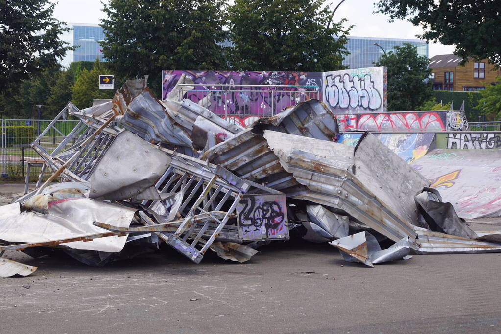 Verwijderen van skatebaan begonnen in Vathorst